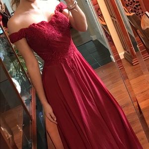 Red prom dress